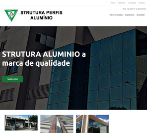 STRUTURA PERFIS ALUMÍNIO